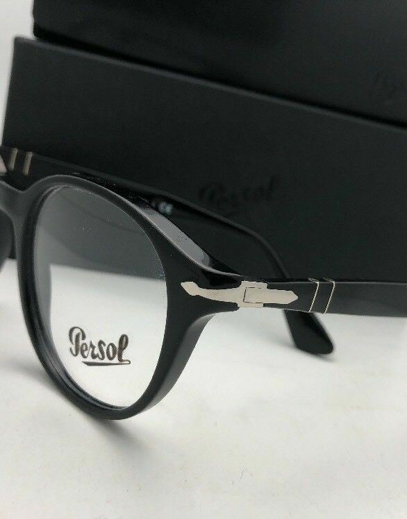 New PERSOL Rx-able Eyeglasses 3144-V 95 49-22 145 Classic Black w/ Spring Hinges gallery