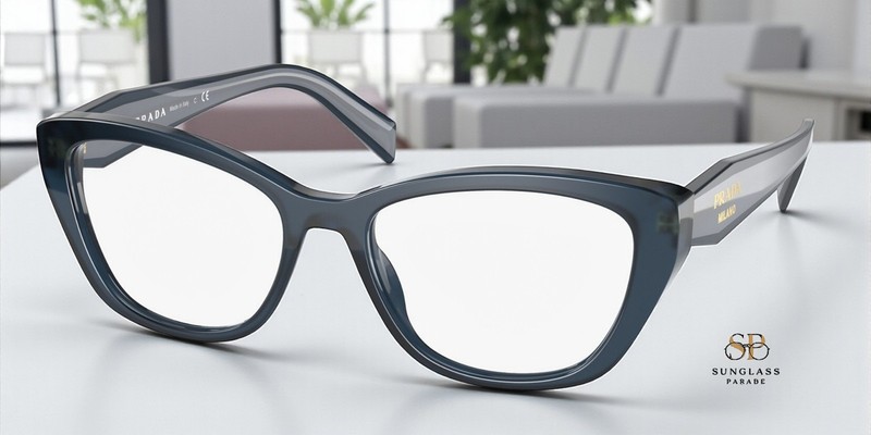 PRADA PR 19WV 07Q1O1 Opal Astral Demo Lens 53 mm Women’s Eyeglasses
