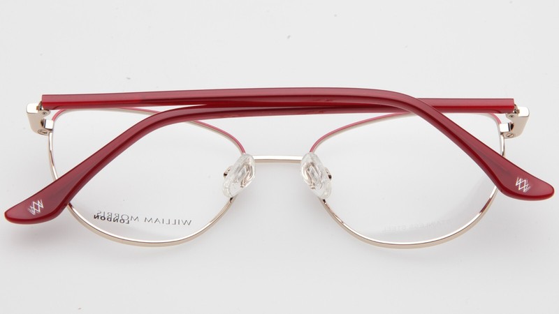 New William Morris LN50240 C3 Gold Red Eyeglasses Frame 49-16-130mm B40mm gallery