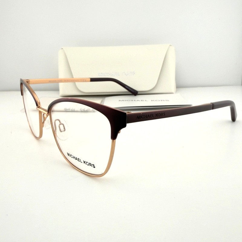 Michael Kors MK3012 Eyeglasses Frames Adrianna IV 1108 Cordovan Rose 51-17-135