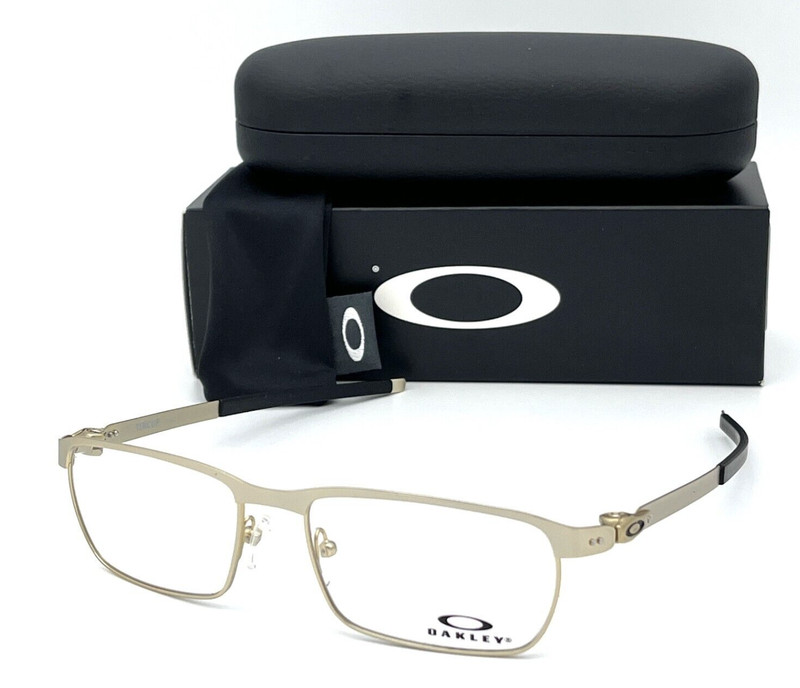 New OAKLEY Rx-able Eyeglasses TINCUP OX3184-1252 52-17 Satin Light Gold Frames