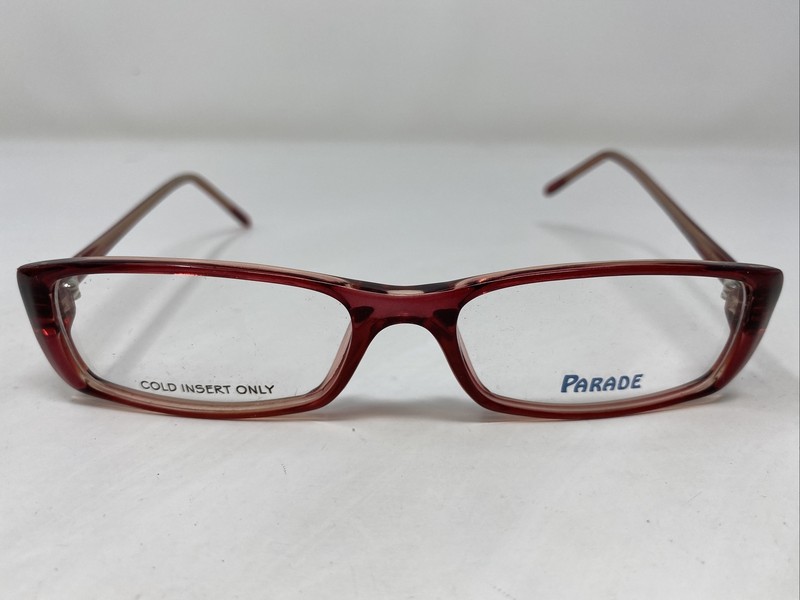 Parade Eyewear 1568 BERRY 51-17-135 Red Plastic Full Rim Eyeglasses Frame &478
