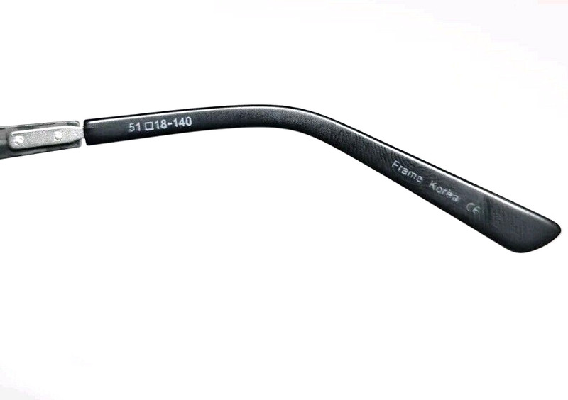 WIRED 6024 GUNMETAL CARBON 51/18/140 HALF RIMLESS EYEGLASSES gallery