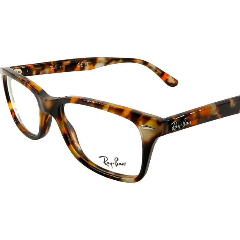 Ray Ban RB5428 Unisex Plastic Eyeglass Frame 8173 Grey & Brown Havana 50-17 gallery