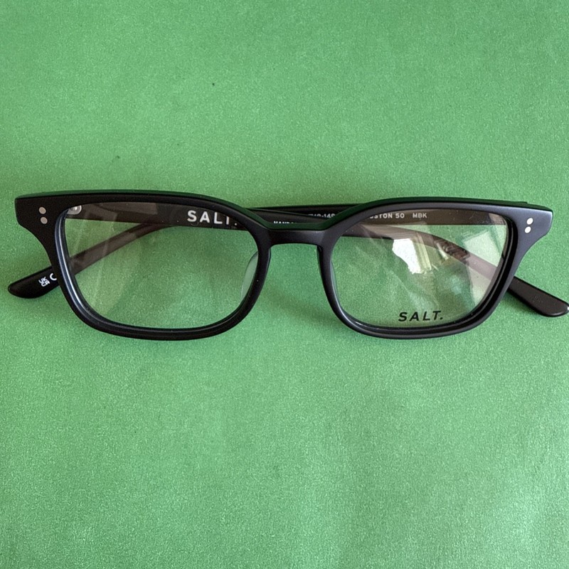 New $520 SALT. Livingston 50-18 MBK Glasses Frame Mykita Lunor Handmade in Japan