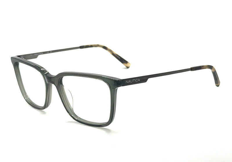 NAUTICA N8173 325 Crystal Olive Men Rectangular Eyeglasses 56mm 18 145