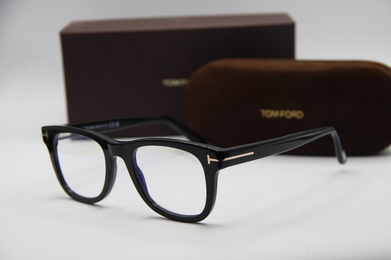 NEW TOM FORD TF 5820-B ECO 001 BLACK AUTHENTIC FRAMES EYEGLASSES 50-20
