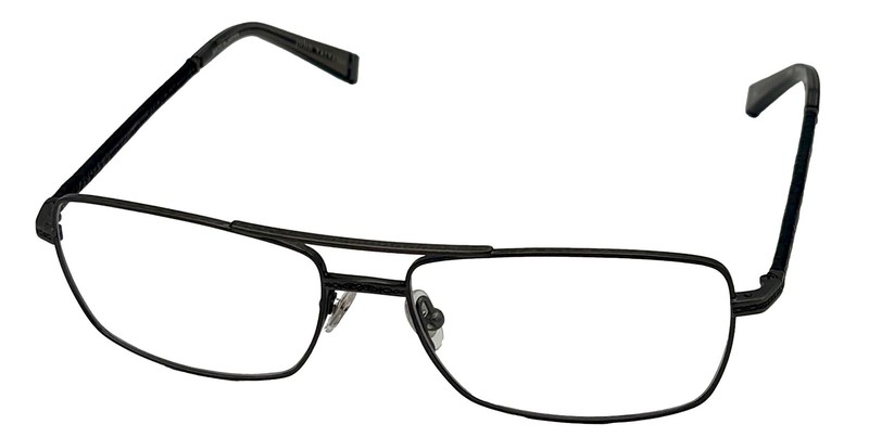 John Varvatos Rectangle Men Ant Pewter Rectangle Metal Eyewear Frame V148 56mm