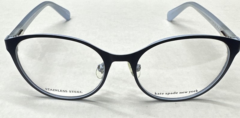 NEW Girls KATE SPADE CARPI 0PJP BLUE 46-15-125 Stainless Steel Eyeglasses Frames gallery
