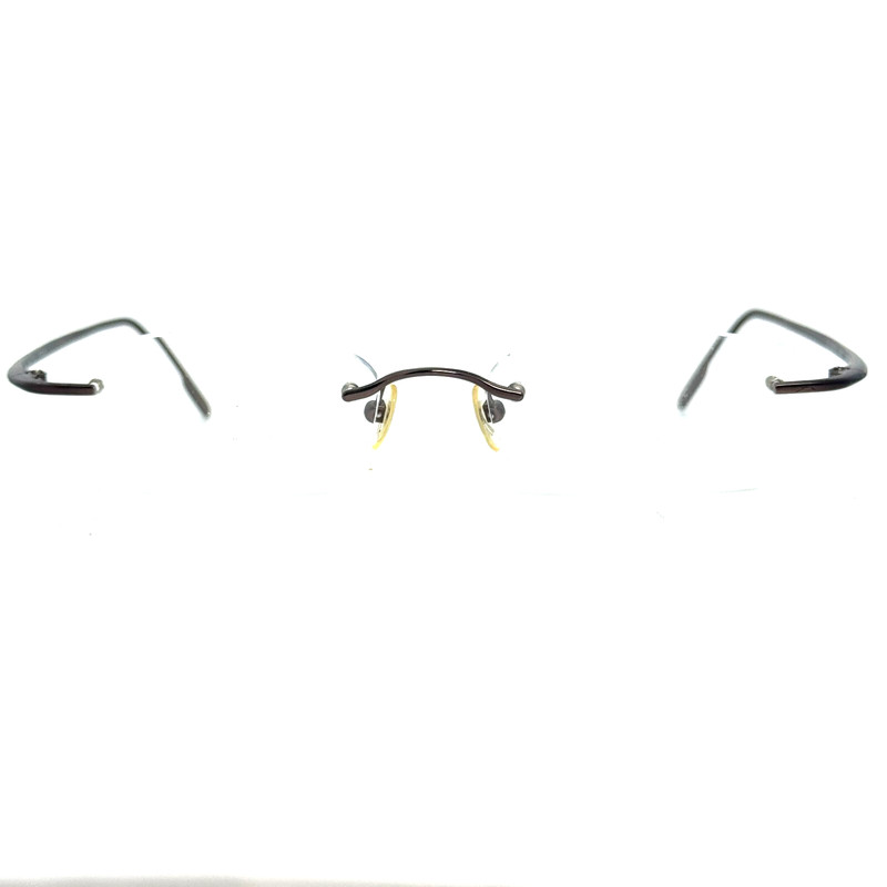 Nautica Eyeglasses Frames N7811 006 Titanium Brown Rimless 51-19-140 H17726