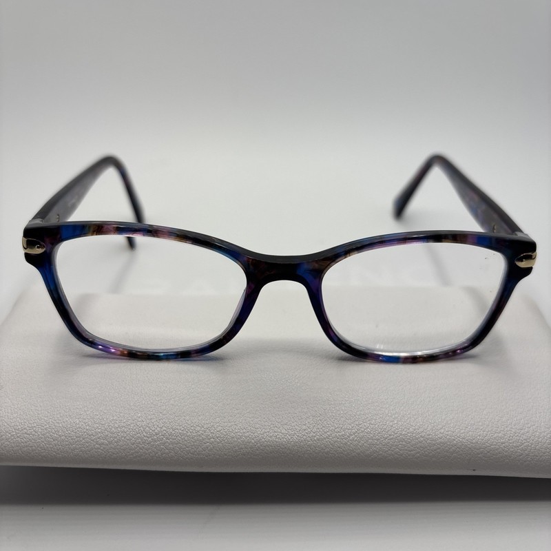 Coach Eyeglasses Frames HC6065 5288 Confetti Purple Cat Eye 49-17-135mm #128