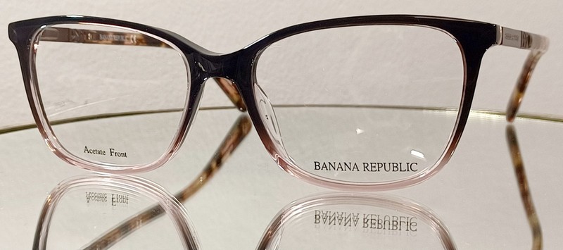 BANANA REPUBLIC BR 217 DO2 Eyeglasses FADED BROWN PINK New Plastic 52-16-135