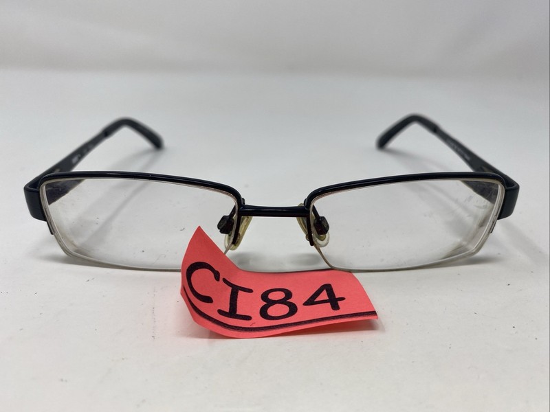 Puma PU15406 BK 48-17-130 Black Metal Half Rim Eyeglasses Frame CI84 gallery