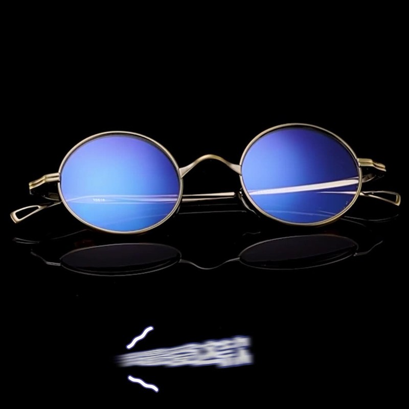 Japanses Reading Glasses Men Women Readers Titanium Retro Round Eyeglass frames gallery