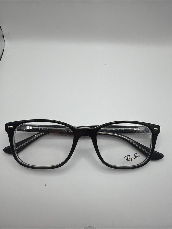 Ray-Ban RB5375 2034 Eyeglass Frames Black 53-18-145 No Case light Scratched Lens