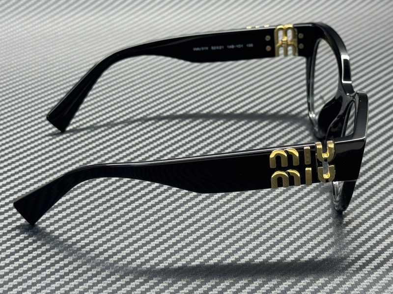 MIU MIU MU 01VV 1AB1O1 Black Women's 52 mm Eyeglasses gallery