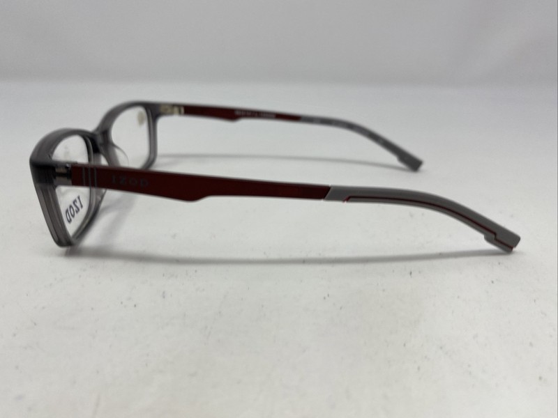 IZOD IZ 2804 SMOKE 46-14-125 Gray/Burgundy Full Rim Eyeglasses Frame /O92 gallery