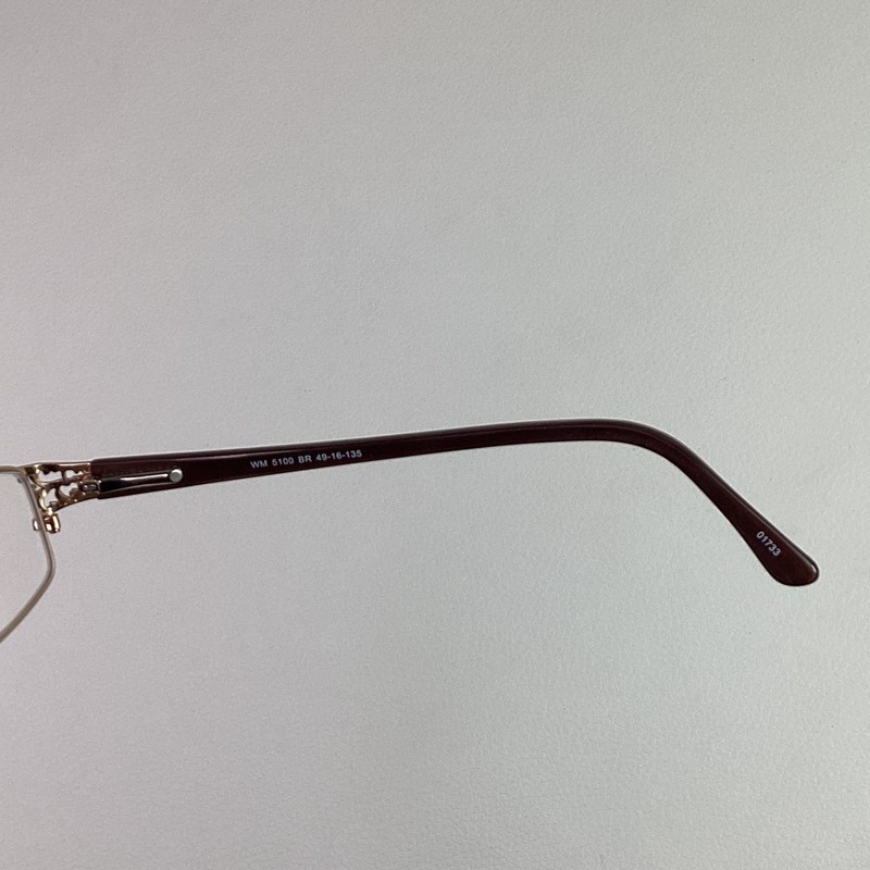 Legacy WM 5100 BR Eyeglasses Gold Filigree Brown 49-16-135 Womens FRAMES ONLY gallery