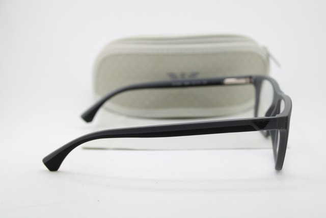 NEW EMPORIO ARMANI EA 3034 5229 MATTE BLACK GREY AUTHENTIC EYEGLASSES 55-16 gallery