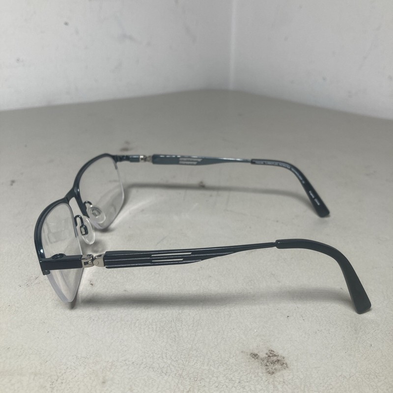 TAKUMI TURBOFLEX Eyeglass Frames TK1086 Black / Teal 56-17-135 Metal gallery
