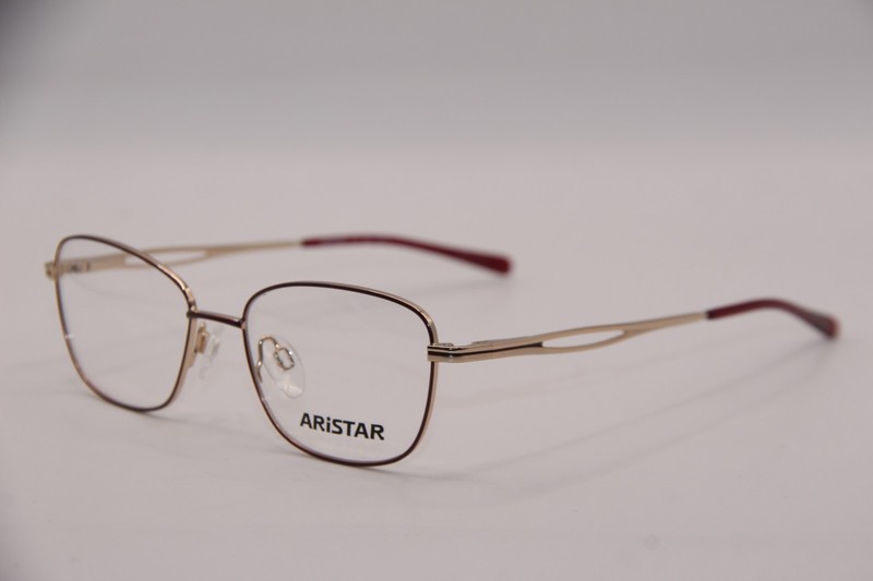 NEW ARISTAR CHARMANT AR30821 COLOR-517 WINE GOLD RED AUTHENTIC EYEGLASSES 50-16
