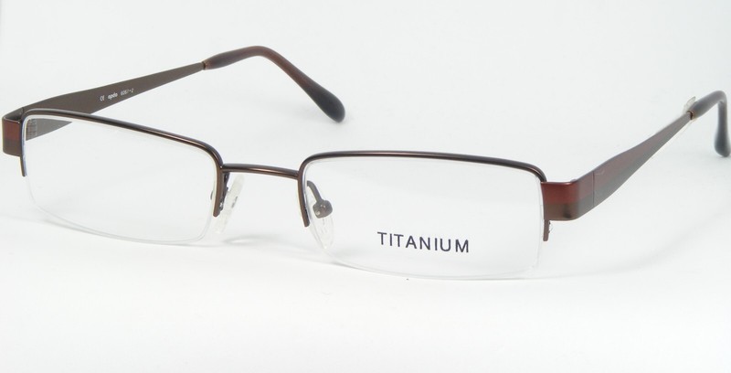 Opdo 6067-2 BROWN /BROWN-RED EYEGLASSES GLASSES TITANIUM FRAME 50-18-140 (NOTES)