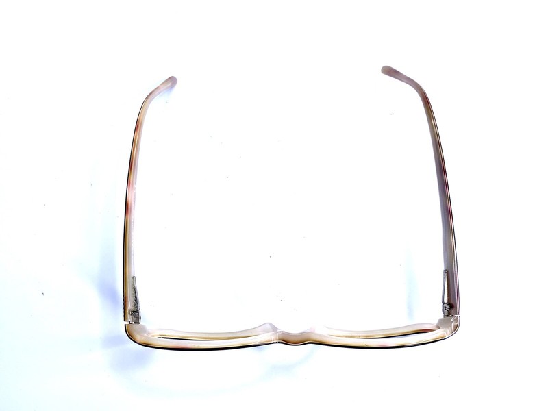 New Versace Brown Beige Tortoise Rhinestone Rectangular Glasses Italy 52 16 135 gallery