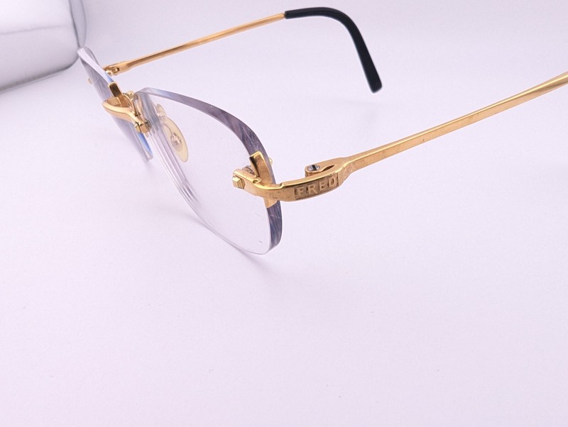 Fred Eyeglasses, Frames Only, Manhattan 723387 006, ..-..-135, Rimless, France gallery