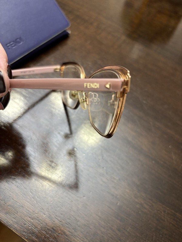 Authentic Fendi Light Pink/Mauve Rose Gold Eyeglasses gallery