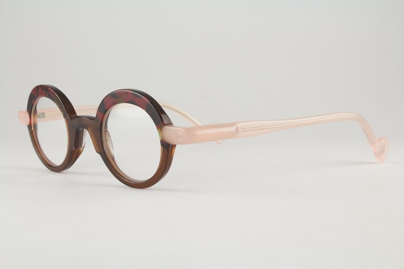 Rare Authentic Anne et Valentin LET'S DREAM 9A31 39mm Tortoise Brown Pink France gallery