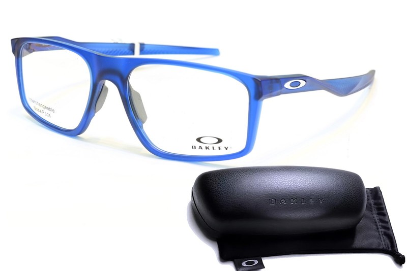 Oakley Bat Flip OX8183-0356 Matte Translucent Blue Eyeglasses Frames 56-18