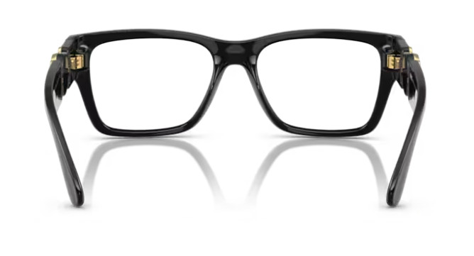 Versace 0VE3368U GB1 Black 55mm Rectangular Men's Eyeglasses gallery
