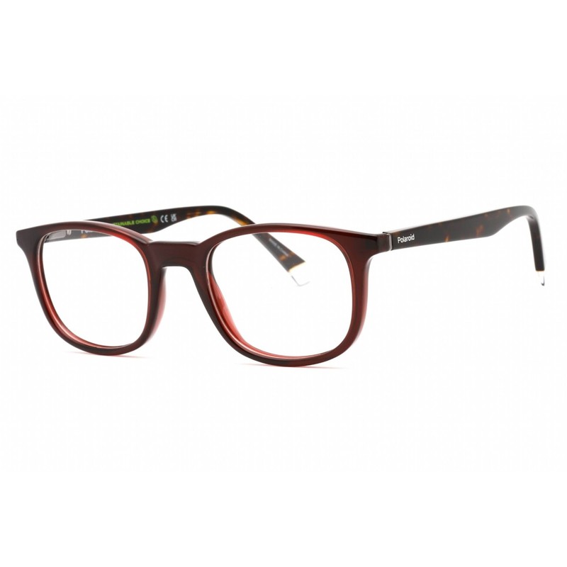 Polaroid Core Men’s Eyeglasses Red Plastic Rectangular Frame PLD D424 0C9A 00