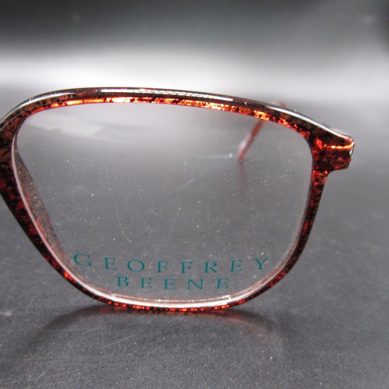 GEOFFREY BEENE GB-1048 Red Tortoise Eyeglass Frames 52-17-135 Full Rim Women's gallery