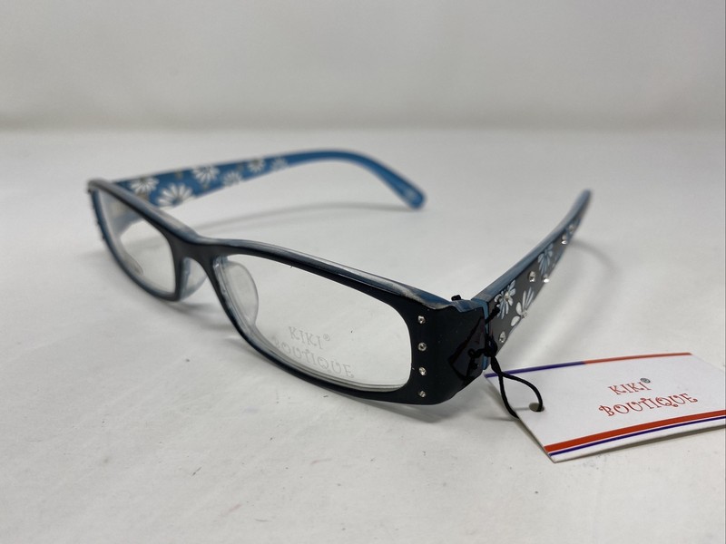 Kiki Boutique K2017 C2 51-16-135 Black/Blue Full Rim Eyeglasses Frame M448 gallery