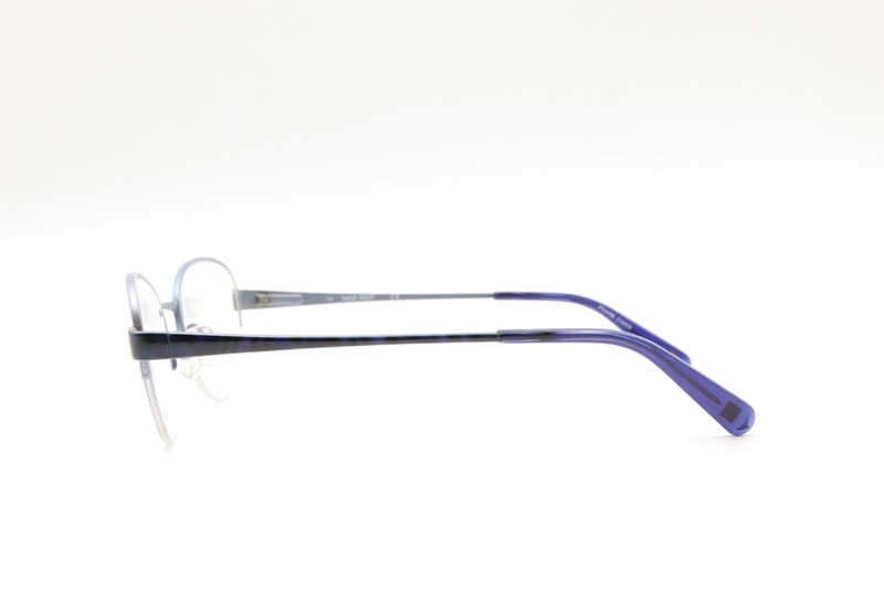 NINE WEST NW1060 439 Ice Blue 52-17-135 Half Rim Eyeglass Frame Flex Hinges X785 gallery