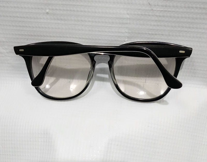 Anglo American Optical Mod 254 Black Frames 56 [] 20 SL BK England Frames Only gallery