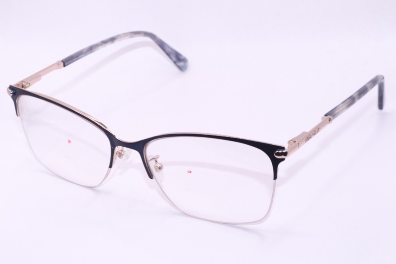 NEW NINE WEST NW8012 400 BLACK GOLD GREY AUTHENTIC DESIGNER EYEGLASSES 56-17