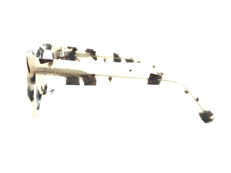 DIFF BELLA II CT-GG171 Women's Beige Tortoise Large Square Eyeglasses Frames gallery