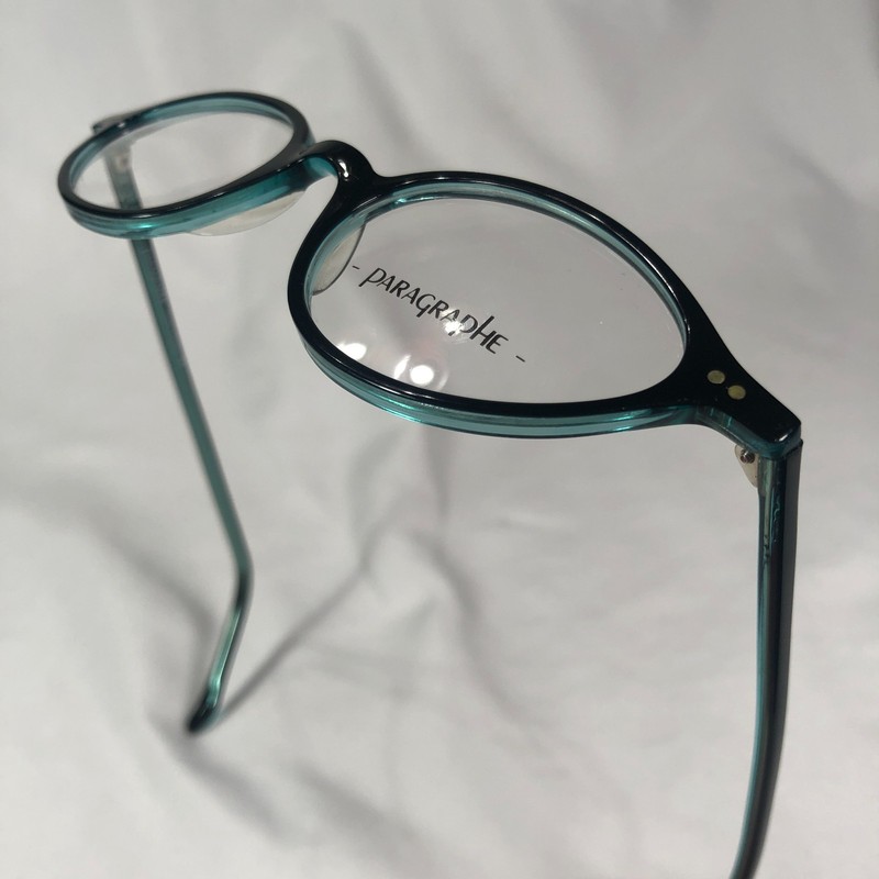 New Paragraphe Black Blue/Teal Clear Oval Petite Frame Eyeglasses 9901 44/18 108