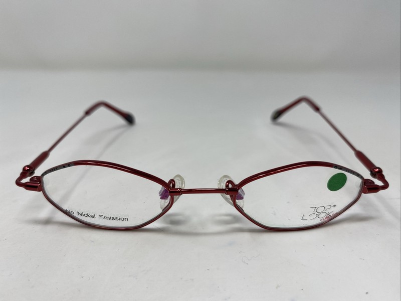 Top Look Germany MOD.5094 Col.2 40-18-130 Red Full Rim Eyeglasses Frame NF44