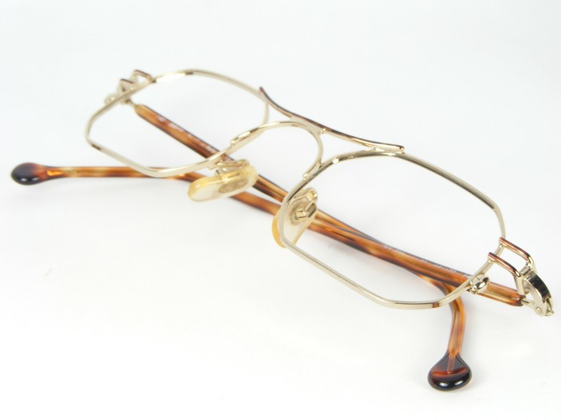 SISLEY SLY 234 M GOLD /HAVANA EYEGLASSES GLASSES METAL FRAME 44-22-140mm (NOTES) gallery