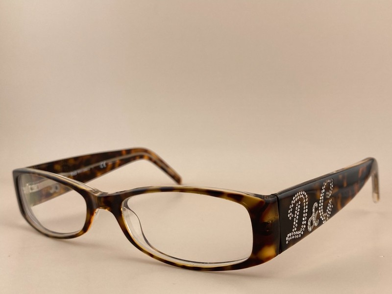 Dolce Gabbana Eyeglasses Frame D&G 1148-B 556 Brown Tortoise 51-17-135 Logo