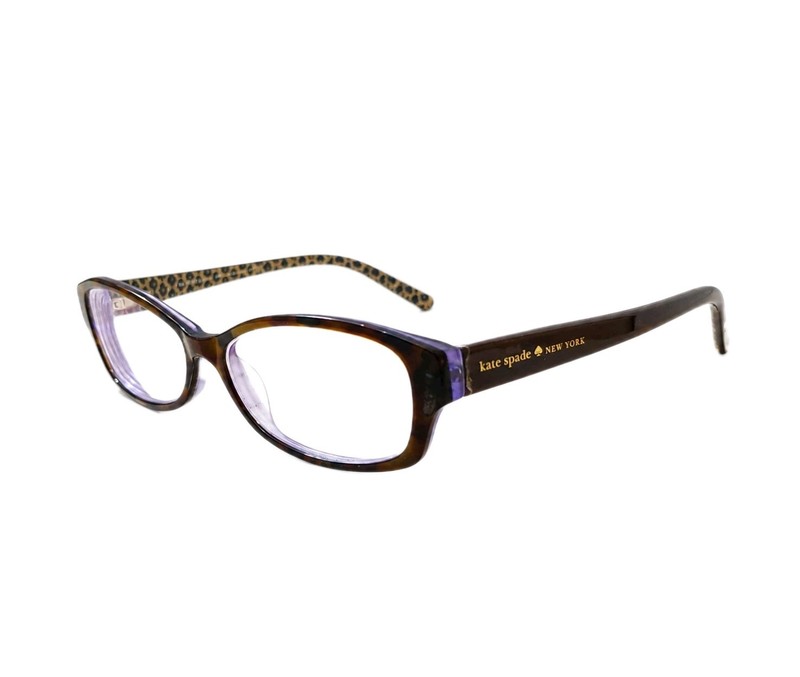 Kate Spade New York Sheba JZM Tortoise Royal Blue Oval Eyeglasses Frame 53-16-13