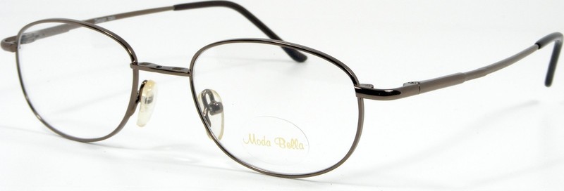 Moda Bella COFFEE Eyeglasses 2082 49-18-140 w/ Magnetic Clip-On Brown Polarized gallery