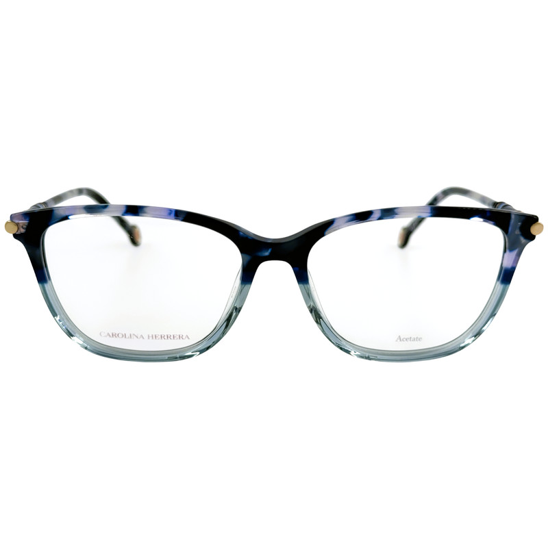 Carolina Herrera CH 0027 Womens Plastic Eyeglass Frame 0IPR Havana Blue 55-16 gallery