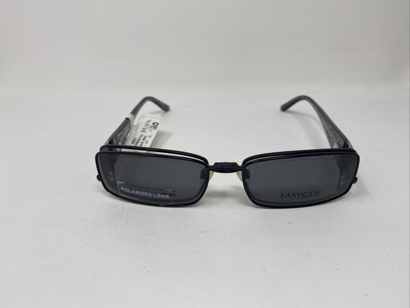 EASYCLIP T9922 55/17/135 BLACK 90 FLEX HINGE W/ POLARIZED SUN CLIP Frame /A91