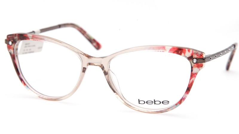 NEW bebe BB 5181 200 Topaz Floral EYEGLASSES FRAME 52-16-135 B38mm