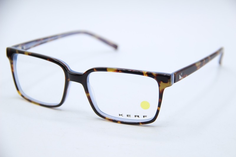 NEW KERF KF 32 COL 005 BROWN TORT PURPLE AUTHENTIC DESIGNER EYEGLASSES 52-17