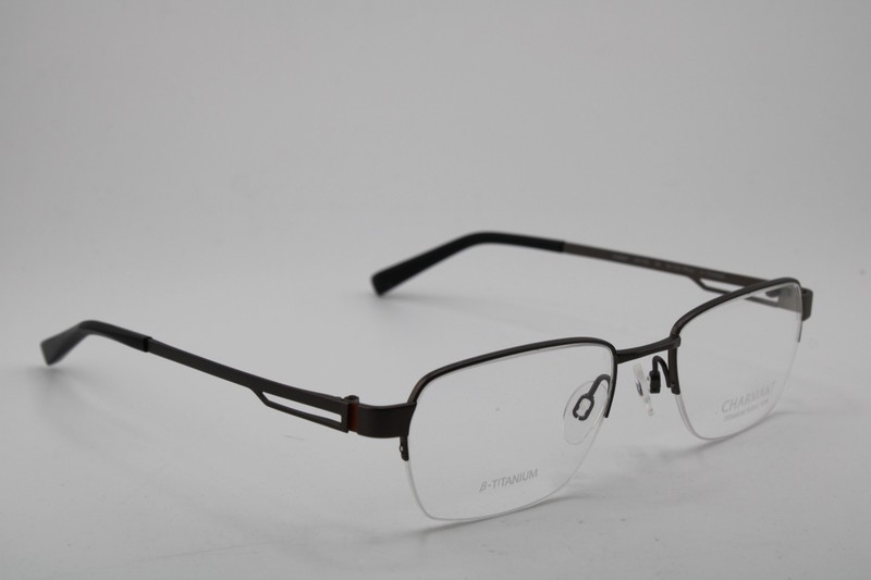 NEW CHARMANT TITANIUM PERFECTION CH11421 GR GRAY AUTHENTIC EYEGLASSES 52-20 gallery